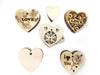 StepsToDo _ Premium Wooden Heart Ornament (Set of 29) | Love Gift Tag Cum Greeting Card | Cutout for Valentine Day, Anniversary & Wedding Decoration | Customize Color Write Message, Hang, Packing Label (T279)