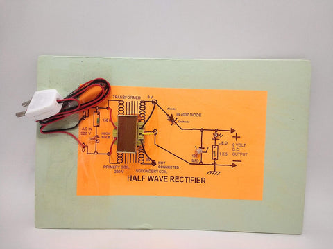 StepsToDo _ Half Wave Rectifier | Demonstration Pre-Assembled Kit on Card-Board Base | DIY Science Activity | Ready for Use Project (T235)
