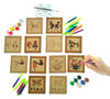 DIY Warli Wooden Coaster Painting 'Kit-A' | DIY Art & Craft Kit (T315)