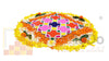 Kolam / Muggulu Pattern Reusable Rangoli Template Mat with Wooden Base 11.5 Inch (Design B) | Just Fill It Up with Rangoli, Flowers, Pulses | Traditional Art with Modern Day Ease of Use (T398_B)