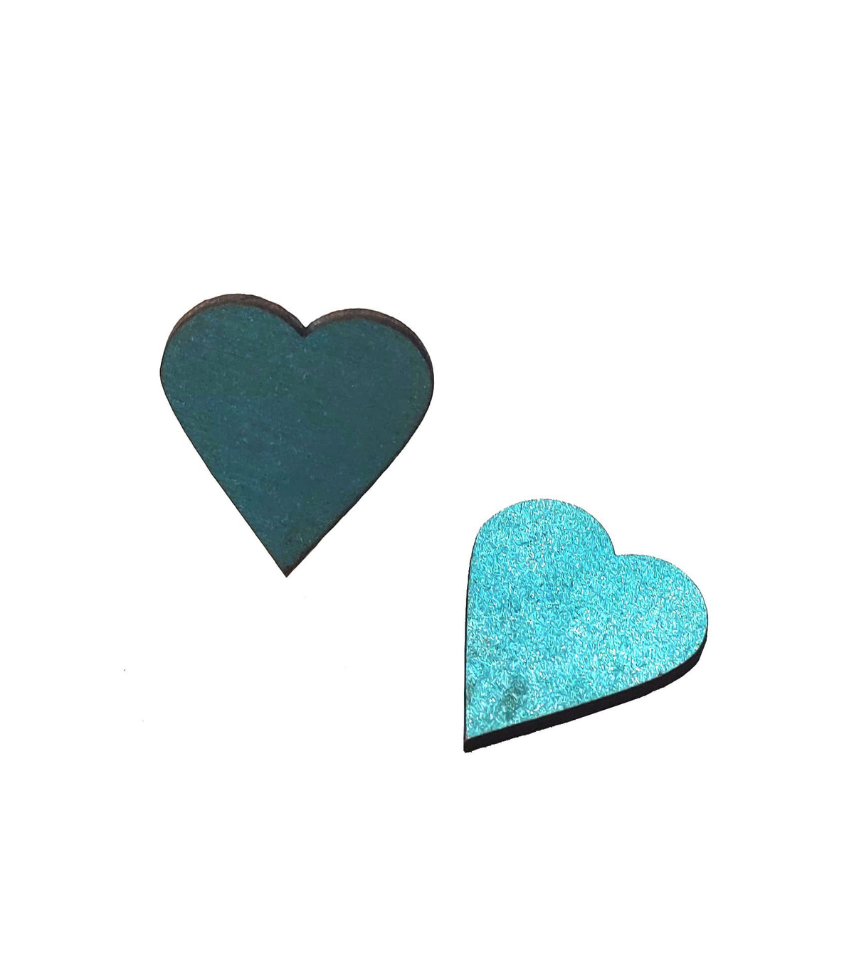 Ocean Blue Wooden Heart Cutouts – Pack of 100