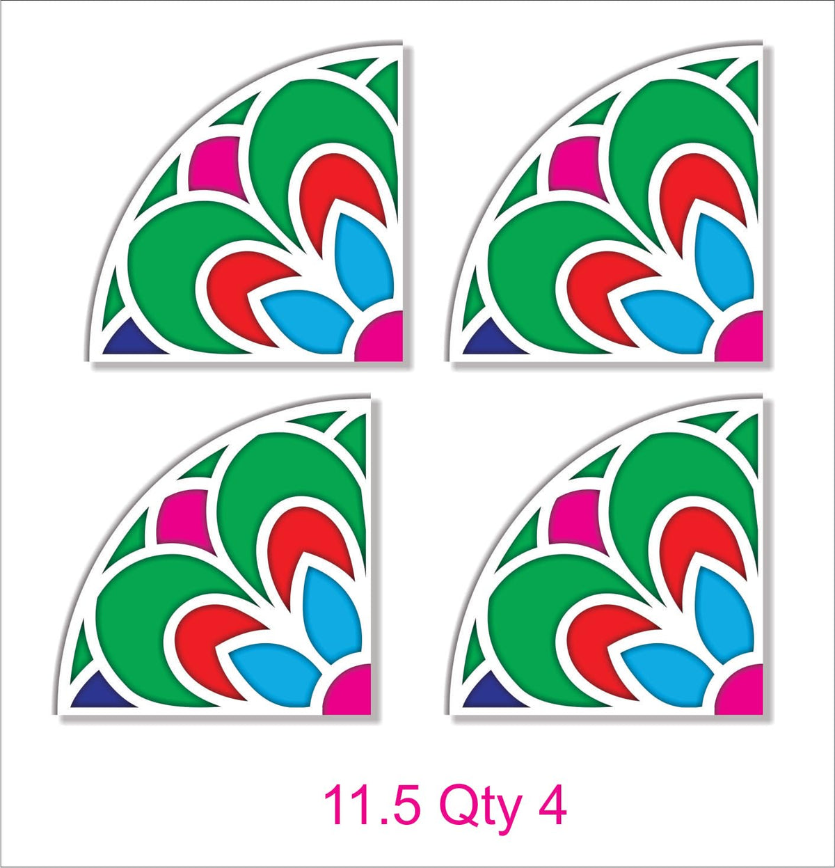 Large Reusable Floating Rangoli Mat – Design 28