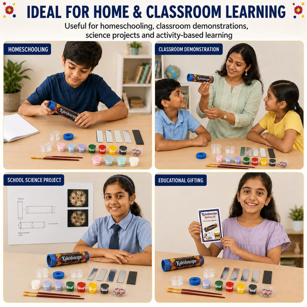 DIY Kaleidoscope Making Kit – Science & Art