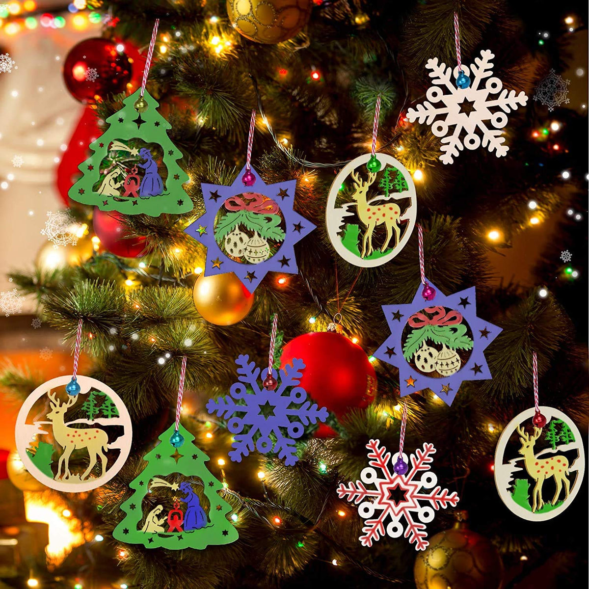 DIY Wooden Christmas Ornament Making & Painting Kit