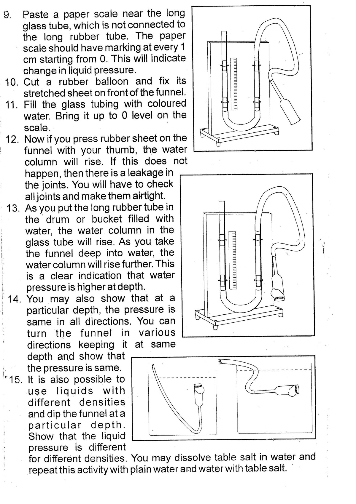 DIY U-Tube Manometer Making Kit