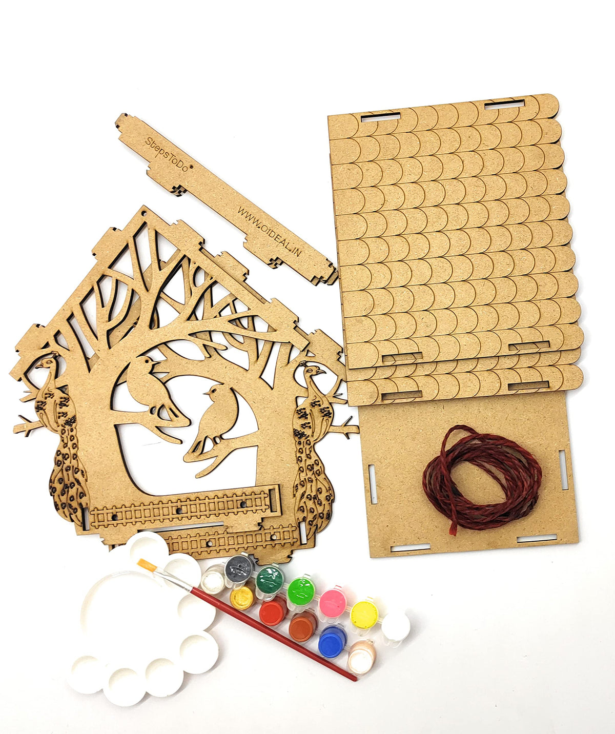 Wooden Birdhouse Build-and-Paint Kit
