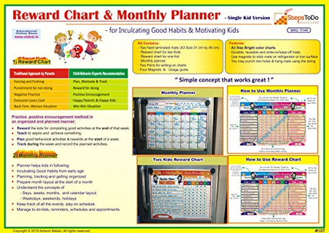 StepsToDo _ Reward Chart & Monthly Planner (T10)
