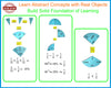 StepsToDo _ Advanced Fraction Teaching Kit (Set of 78 Pcs) | Includes Fraction Tiles, Circles & Rings Set | Teach Fraction Concepts & Operations | Joyful and Meaningful Educational Kit (T273)