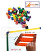 Pack 100 Unifix Cubes in 10 Colours (Multicolour) | 2CM Size | 100 Interlocking Counting Cubes | Linking Cubes | Snap Cubes Set of 100 with Activity Booklet (T199)