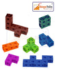 Pack 100 Unifix Cubes in 10 Colours (Multicolour) | 2CM Size | 100 Interlocking Counting Cubes | Linking Cubes | Snap Cubes Set of 100 with Activity Booklet (T199)