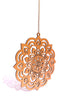 StepsToDo 'Lotus Mandal A' (Metallic Bronze, 11.5 inch) | Wooden Sacred Geometry Art | Hand painted room hanging, wall decor | Spiritual Gift | Multiple design choices are available (T379)