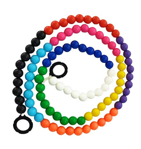 Colourful Counting Beads for Kids (Set of 100) | Montessori Toy for Developing Number Sense in Colour Pattern of 10 | Toys & Games (D400)