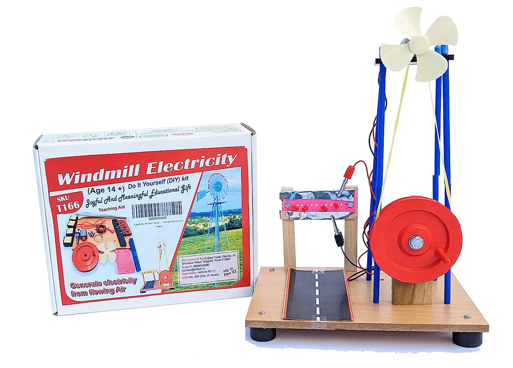 StepsToDo _ Windmill Electricity Kit | Electricity from Flowing Air | DIY Windmill Making Kit | Science Project | DIY Science Activity (T166)