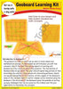 StepsToDo _ Circular and Square Geoboard (7 X 7 Inches) | With Rubber Bands and Instruction Manual | Math Learning & Creative Exploration (T202)