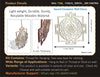 StepsToDo 'Shri Yantra' (Birch Wood, 11.5 inch) | Wooden Sacred Geometry Art | Hand painted room hanging, wall decor | Spiritual Gift | Multiple design choices are available (T368)