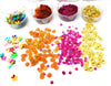 StepsToDo _ Glitter & Sequins Hobby Craft Kit (Set of 12) | 8 Extra Fine Glitter Powder + 4 Flower Shape Sequins for Slime, Art & Crafts, Nail Art, Scrap-Booking, Paints (T275)