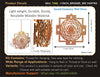 StepsToDo 'Shri Yantra' (Metallic Bronze, 11.5 inch) | Wooden Sacred Geometry Art | Hand painted room hanging, wall decor | Spiritual Gift | Multiple design choices are available (T368)