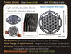 StepsToDo 'Flower of Life' (Jet Black, 11.5 inch) | Wooden Sacred Geometry Art | Hand painted room hanging, wall decor | Spiritual Gift | Multiple design choices are available (T372)