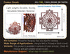 StepsToDo 'Shri Yantra' (Brown, 11.5 inch) | Wooden Sacred Geometry Art | Hand painted room hanging, wall decor | Spiritual Gift | Multiple design choices are available (T368)