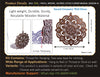 StepsToDo 'Lotus Mandal A' (Brown, 11.5 inch) | Wooden Sacred Geometry Art | Hand painted room hanging, wall decor | Spiritual Gift | Multiple design choices are available (T379)
