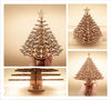 StepsToDo _ DIY Wooden Table Top Christmas Tree (Pack of 1 Tree of 6 inch) | The Mini Decorative Wooden Xmas Tree | Decoration for Christmas (T353_P1_6Inch)