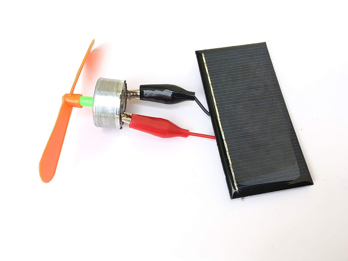 Solar Hobby Kit B – Solar Panel, DC Motor & Fan