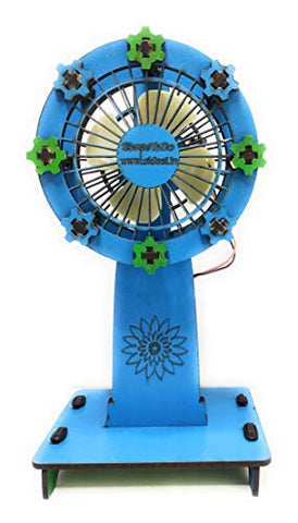 StepsToDo 2-in-1 Pedestal & Hand Fan Making Kit | DIY Electrical Fan Science Project | STEM Learning & Electricity Demonstration Kit for Students