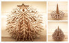 StepsToDo _ DIY Wooden Table Top Christmas Tree (Pack of 1 Tree of 6 inch) | The Mini Decorative Wooden Xmas Tree | Decoration for Christmas (T353_P1_6Inch)