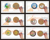 StepsToDo _ Pitchwai wooden coaster painting kit A | 2 in 1 Usage : Table Top Coaster / Wall Hanging Decor | DIY Art & Craft Kit (Q4-BXVB-VK7W)