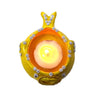 StepsToDo _ Clay Fish and Peacock Diya (Set of 4) | Handmade Earthen Clay Diya/Lamp | Home Decor | Festive Decoration (V0-93EP-PUCL)