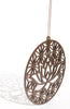 StepsToDo 'Lotus in Ring' (Brown, 11.5 inch) | Wooden Sacred Geometry Art | Hand painted room hanging, wall decor | Spiritual Gift | Multiple design choices are available (T377)