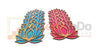 StepsToDo _ Golden Frame Lotus Cutouts (Set of 12) | Rose Pink (6) + Ocean Blue (6) | DIY Rangoli, Home Decor, Decoration for Festival, Pooja, Wedding & Festival Gift (HU-GHT4-O7OV)