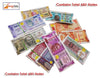 StepsToDo _ Dummy Currency Class Room Kit (Total 480 Notes) | Latest Design, Real Looking, Thin Paper, Relative Varying Size with Activity Manual | Learn Money Skills (T124)