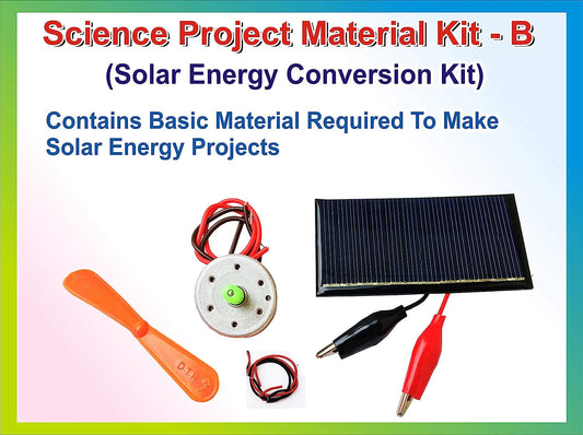 Solar Hobby Kit B – Solar Panel, DC Motor & Fan (A170)