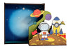 StepsToDo _ Make Your Own 3D Frame | Space & Astronaut Scene | Painted Handicraft Making Kit | Wooden Art and Craft | 8 Inch Square Frame (T405_SPACE)