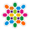 Reusable Rangoli Template Mat with Wooden Base 11.5 Inch (Design F) | Just Fill It Up with Rangoli, Flowers, Pulses | Traditional Art with Modern Day Ease of Use (T388_F)