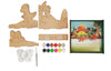 StepsToDo _ Make Your Own 3D Frame | Dinosaur Scene | Painted Handicraft Making Kit | Wooden Art and Craft | 8 Inch Square Frame (T405_DINO)