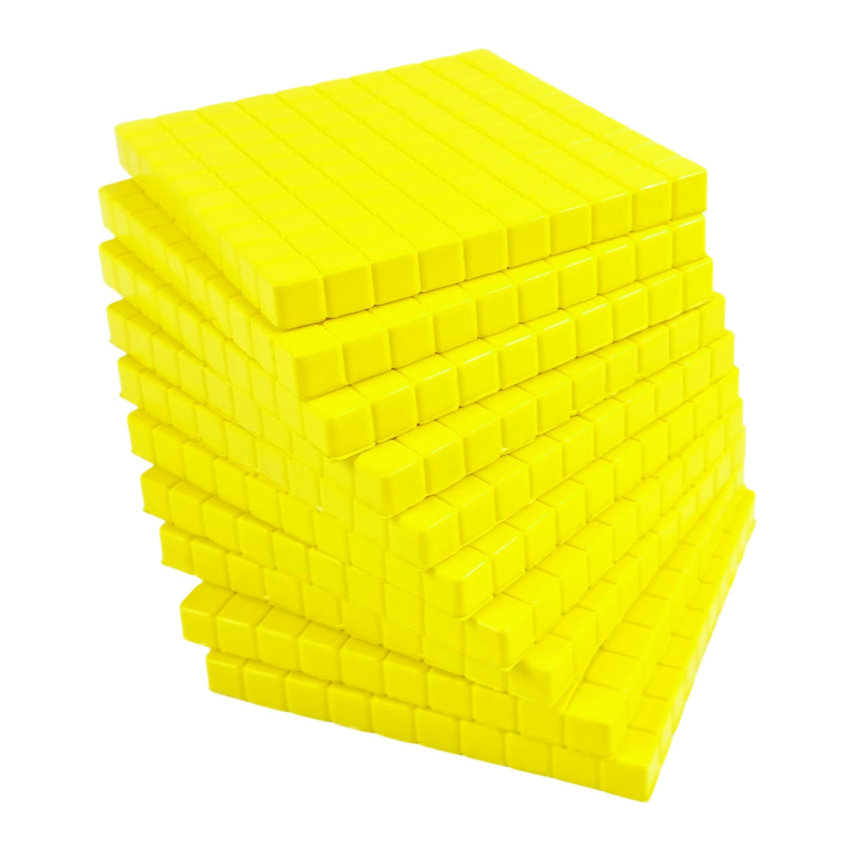 Yellow Base Ten Blocks – 131 Pieces, Blocks Only, No Box, Book or Mat