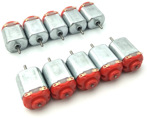 StepsToDo DC Micro Toy Motor Pack of 10 | Electrical Toy Motor with Strong Magnetic Brushed (DC 3V -12V 25000 RPM)