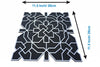 StepsToDo Reusable Rangoli Template Mat. Readymade Rangoli Stencil. Just Fill with Rangoli or Petals. Traditional Design. Modern Day Ease of Use. Washable. Floating Base. (Design A) (11.5 Inch)