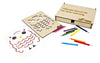 Wooden Learning Stencils with Storage Box – 25 Templates