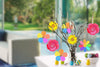 Unfinished Wooden Flower Cutouts – 50 Pieces, 5 Designs