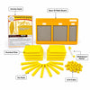 EVA Foam Base Ten Blocks with Place Value Mat, 130 Pcs