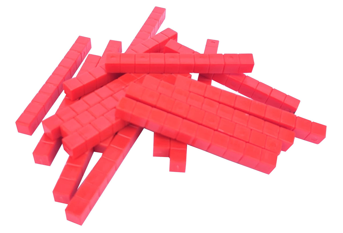 Base Ten Blocks Kit – 140 Pieces, Mats & Activity Book, Without Cube