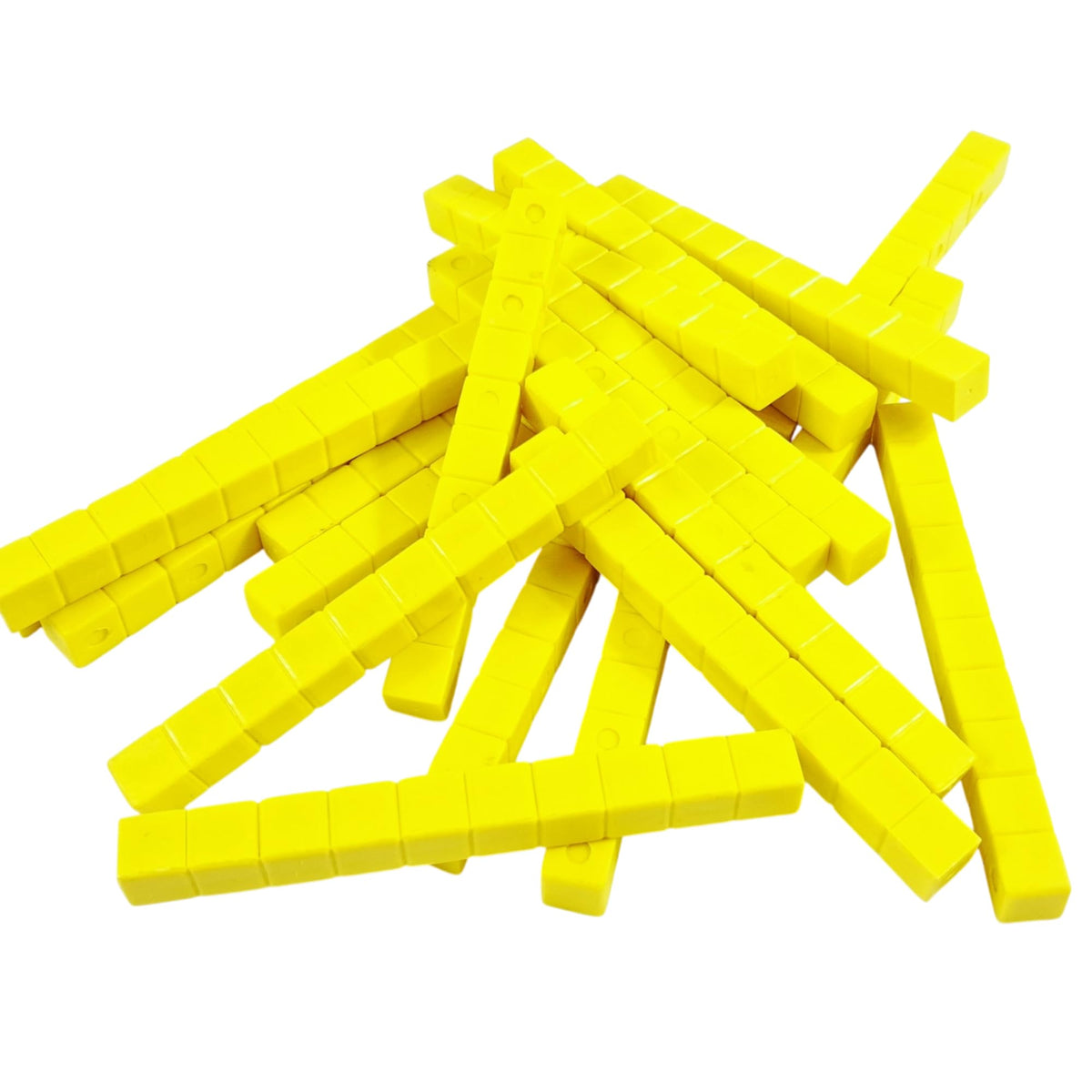 Yellow Base Ten Blocks – 131 Pieces, Blocks Only, No Box, Book or Mat