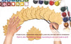Unfinished Wooden Lotus Cutout – Type A, 4.5 Inch