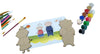 StepsToDo Wooden Painting Kit of Family & Pets Theme with Flash Cards. Painting Art Craft Kit for All Age