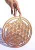 StepsToDo 'Flower of Life' (Metallic Bronze, 11.5 inch) | Wooden Sacred Geometry Art | Hand painted room hanging, wall decor | Spiritual Gift | Multiple design choices are available (T372)