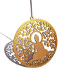 StepsToDo 'Tree of life with Buddha' (Metallic Bronze, 11.5 inch) | Wooden Sacred Geometry Art | Hand painted room hanging, wall decor | Spiritual Gift | Multiple design choices are available (T361)