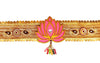 StepsToDo _ Traditional Lotus Toran (38 Inch) | Handmade Multicolor Door Toran of Cloth & MDF | Hanging Toran, Bandarwal, Door Decoration for Diwali, Dashera, Pooja (T329)